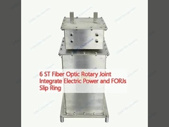 6 ST 光ファイバー回転関節 統合 電源と FORJs スリップリング