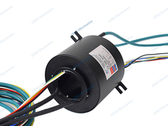 産業用イーサネット信号付きスルーホールスリップリング