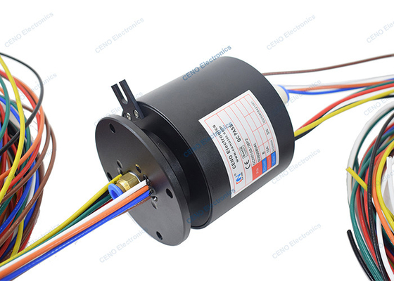 統合されたスリップ リング空気圧ロータリー ユニオン 250rpm 結合電力と