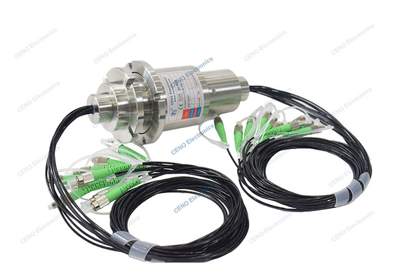 IP68 8チャネル ファイバータイプ SM FC-APC 光ファイバー回転関節 FORJ スリップリング