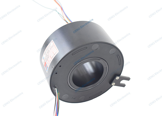 8回路 1A 信号 穴を通る スリップリング ID50mm & 500RPM 産業用