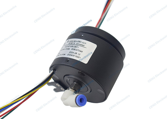 1チャネル 空気 M6*1.0 & Ø4mmチューブ 統合 圧力液圧回転ユニオン