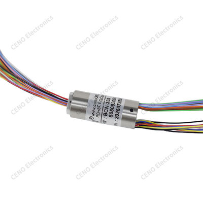 Miniature Capsule Slip Ring with Noble-Metal Contacts for 360° Rotation 